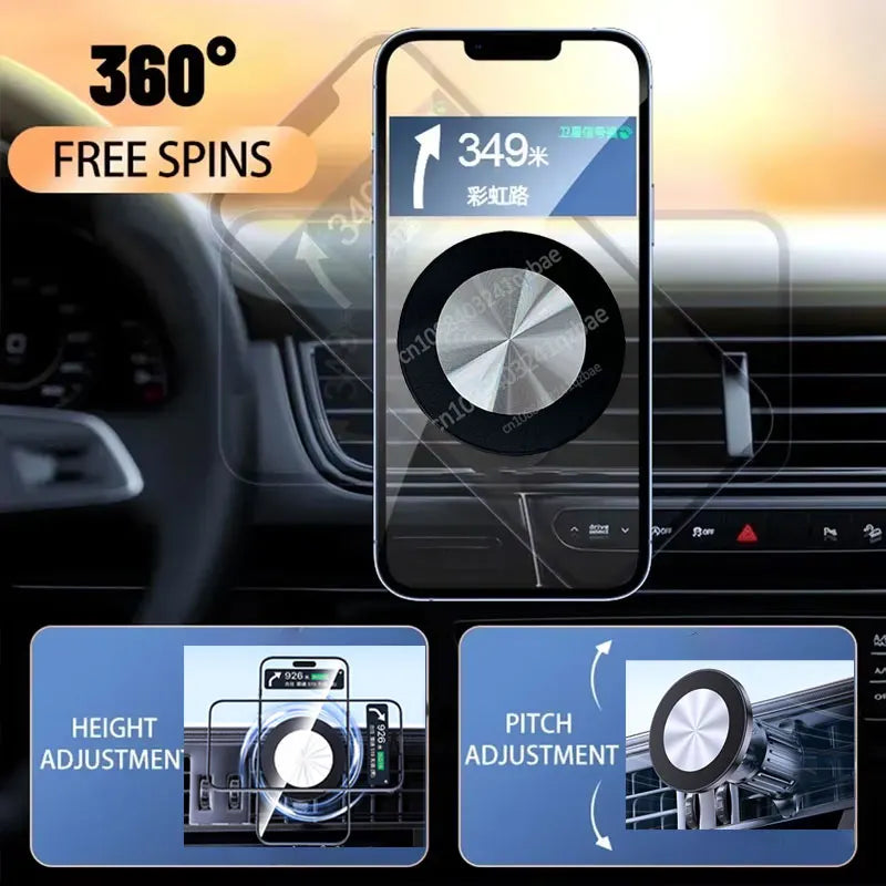 Soporte Magnético para Teléfono en Coche Compatible con MagSafe
