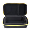 Black and yellow protective EVA hard shell travel case for a NOCO Boost XL jump starter.