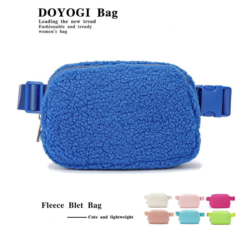 Cozy Fleece Crossbody Belt Bag