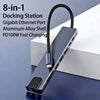 8-in-1 USB-C Hub with 4K HDMI, Gigabit Ethernet, and SD/TF Card Reader