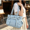 Gradient Color Otaku Crossbody Bag with Clear Pin Display Window