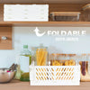 Collapsible Plastic Storage Baskets, Set of 2