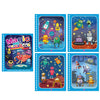A set of six reusable magic water drawing books featuring colorful cartoon characters and scenes for children.