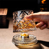 Crystal 360 Rotating Whiskey Glass