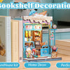 Book Nook DIY Wooden Miniature Kit with LED Lighting