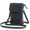 Bolso bandolera compacto de piel sintética