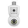 Smart WiFi Dual-Lens Security Camera Bulb, E27 Base