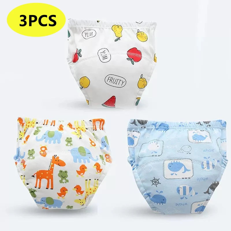 Cotton Toddler Training Pants (Reusable, Pack of Options)