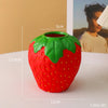 Strawberry-Shaped Resin Vase for Home Decor
