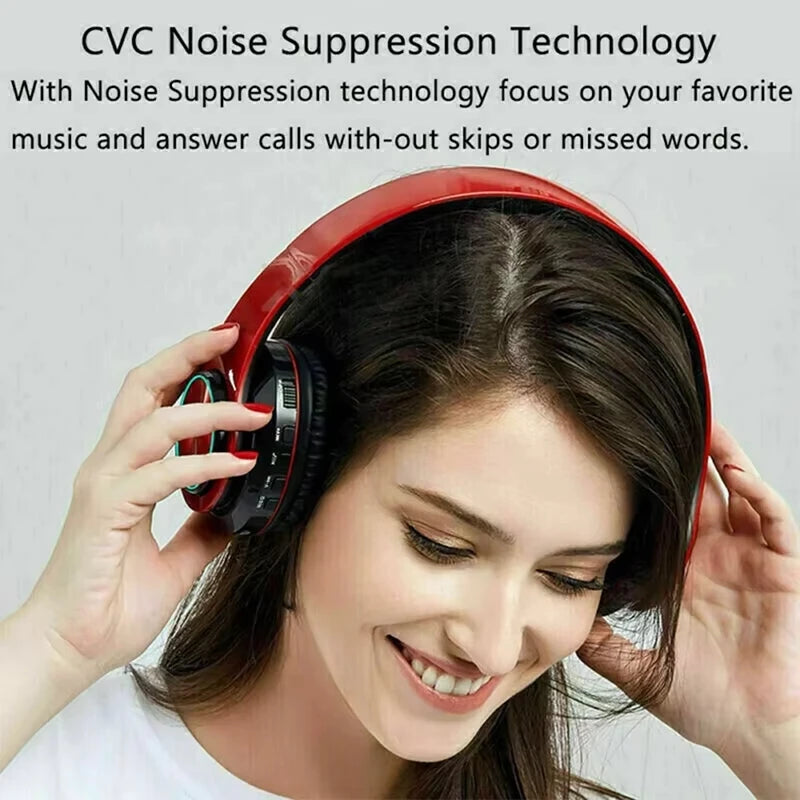 Klappbare Bluetooth-Kopfhörer mit Geräuschunterdrückung