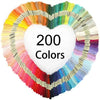 250-Color Embroidery Floss Collection for Cross-Stitch and DIY Crafts