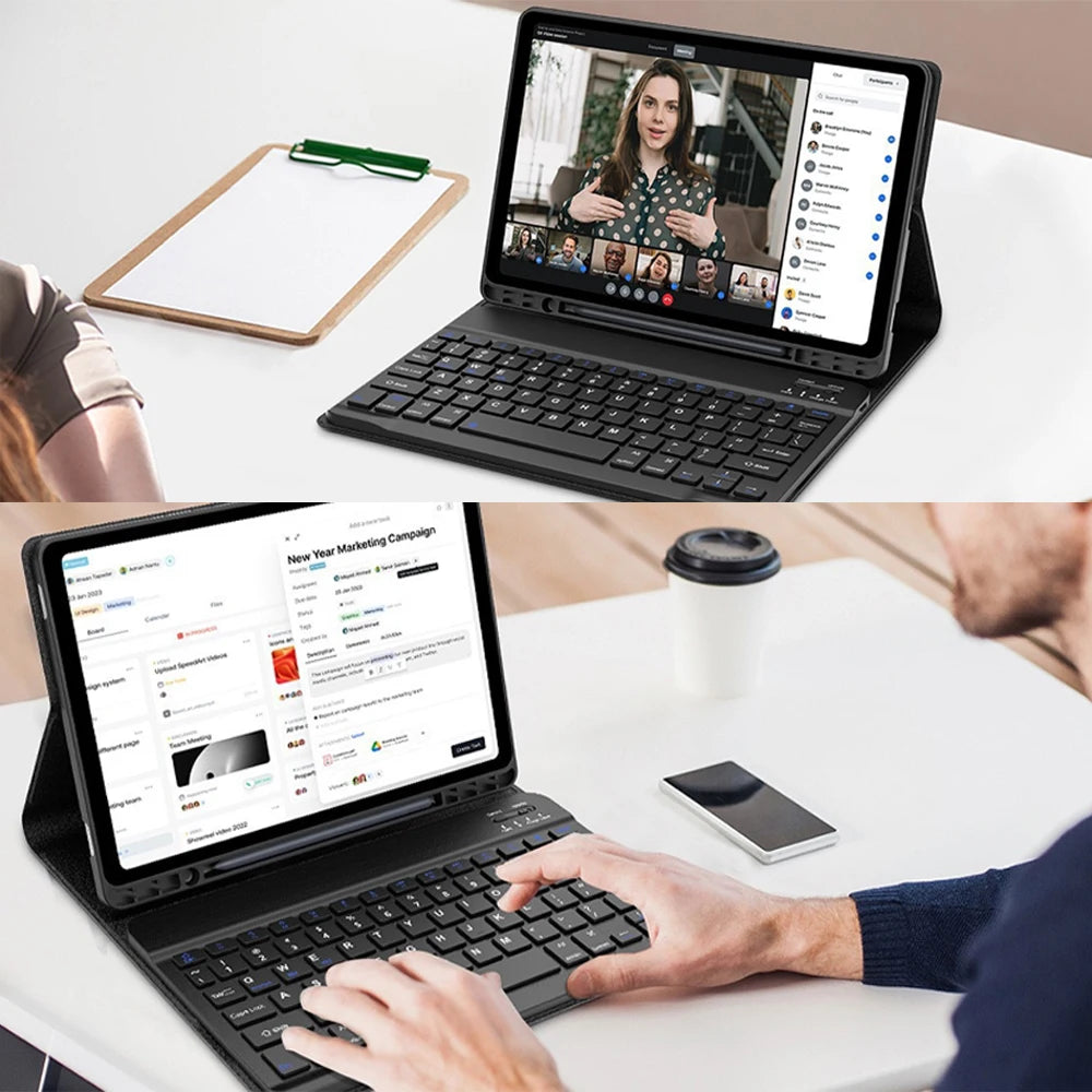 iPad Keyboard Case with Removable Cover