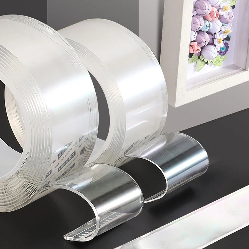 Reusable Nano Double-Sided Tape – Strong, Clear & Waterproof