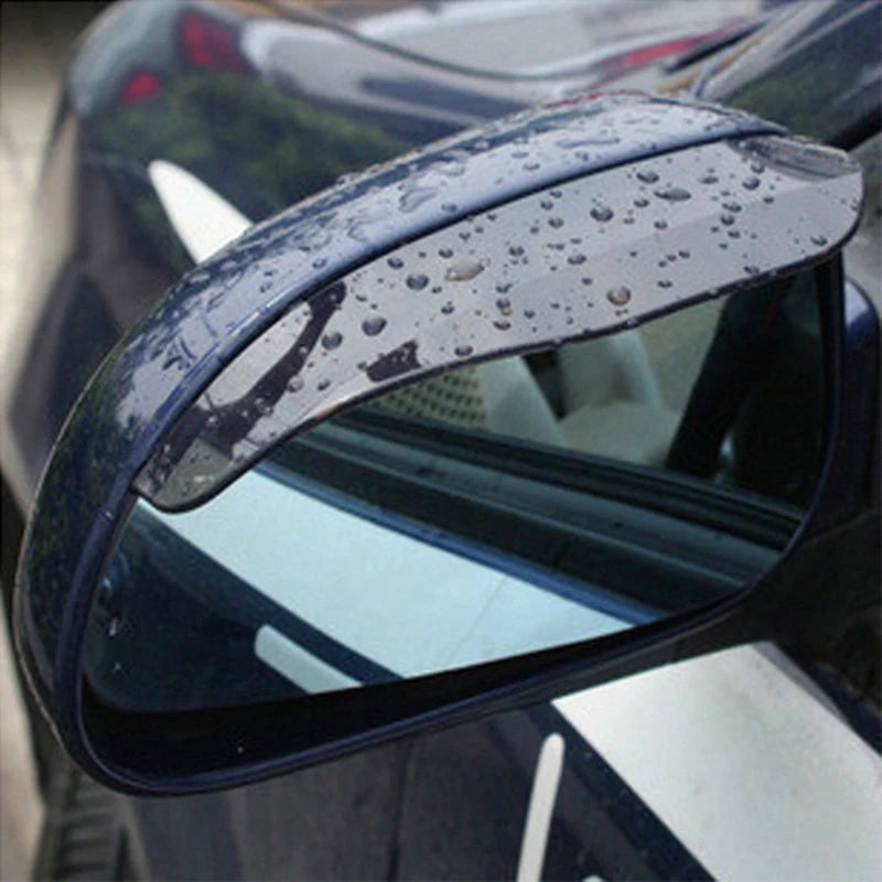 Carbon Fiber Style Car Mirror Rain Guards (Pair)