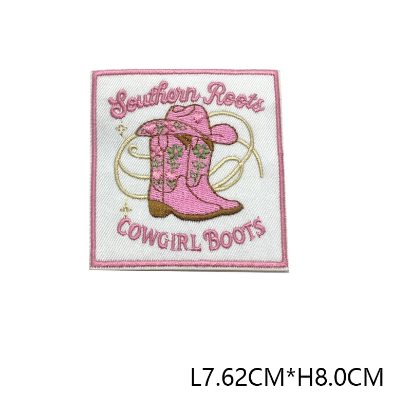 Embroidered Iron-On Patch with Cute Emblem Design