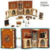 A set of magical book building blocks featuring three fantasy theme models and a large book structure.