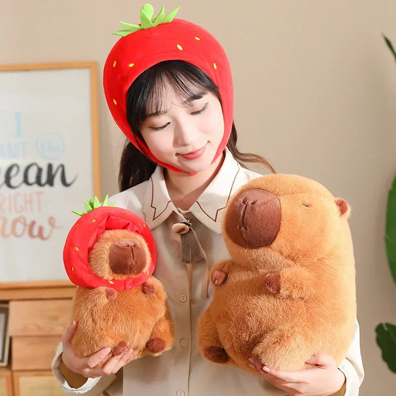 Cute Turtle Backpack Capybara Plush Toy Set