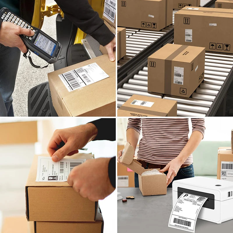 4x6 Inch Thermal Shipping Labels for Barcode and Address Printing