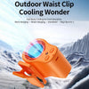 Portable Rechargeable Clip-On Fan with LED Display