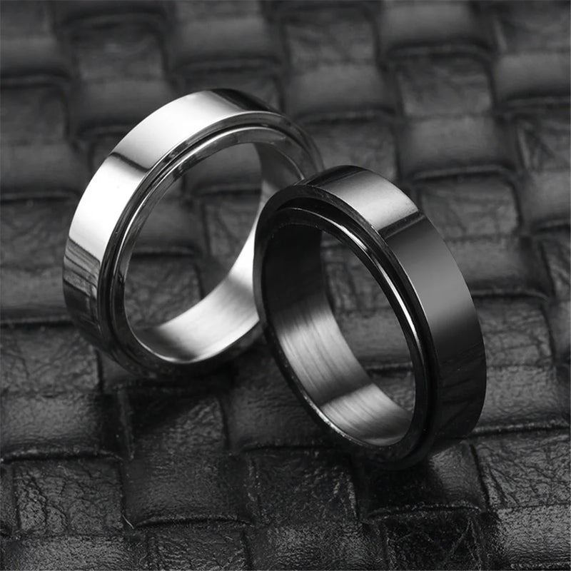 Stainless Steel Anxiety Spinner Ring