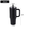 40 oz Insulated Tumbler with Handle and Straw