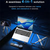 Foldable Aluminum Laptop Stand with Magnetic Phone Mount