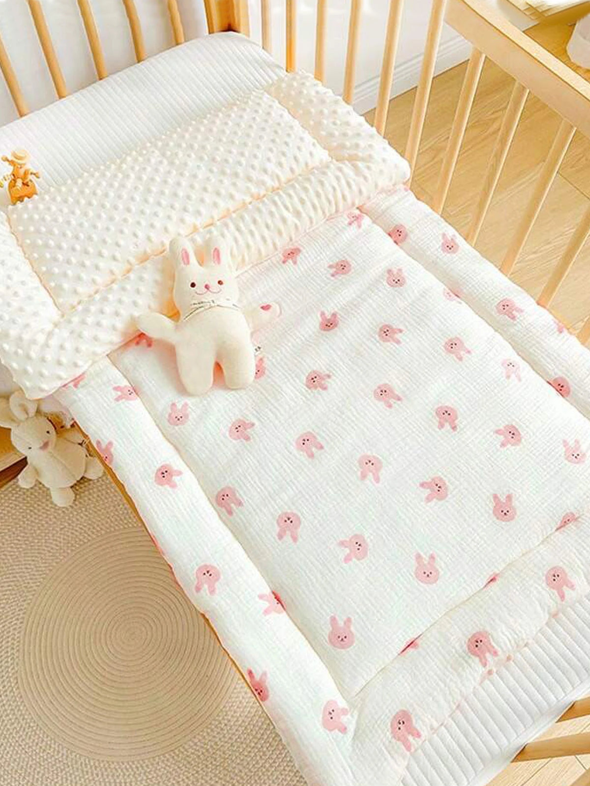 Baby Beanie Blanket – Cozy 3D Fleece Hat and Blanket for Infants and Toddlers