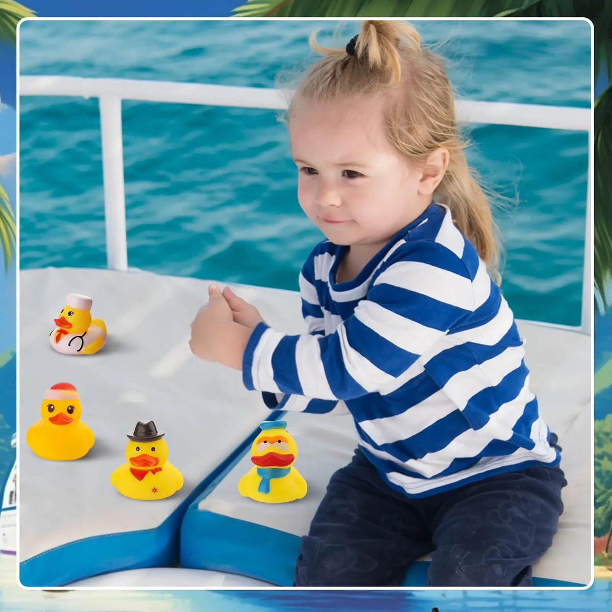 Assorted Mini Rubber Duckies for Bath and Pool Fun
