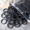 50-Pack Solid Color Elastic Hair Ties for Women & Girls