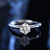 D-Color Moissanite Solitaire Ring in 925 Sterling Silver
