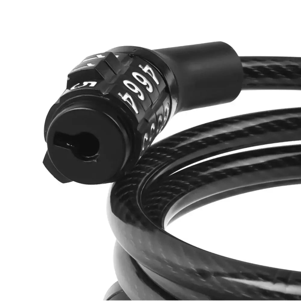 4-Digit Combination Bike Cable Lock – 110cm Anti-Theft Security Lock for Bicycles, Scooters & Motorcycles
