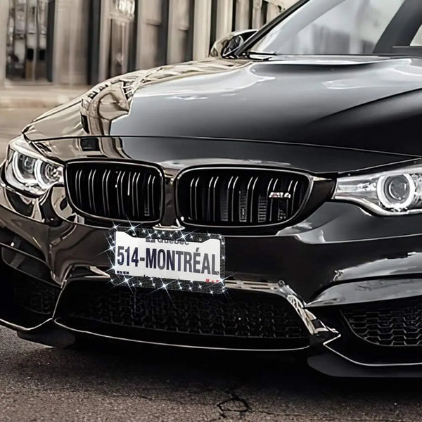 Diamond Rhinestone License Plate Frame