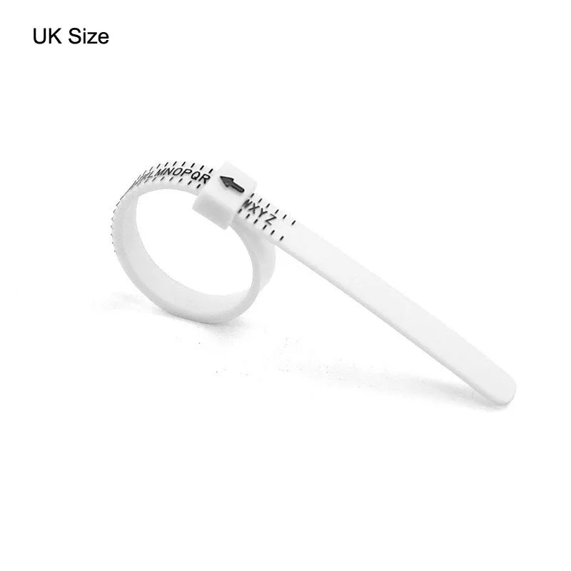 Plastic Ring Sizer Gauge for Accurate Finger Size Measurement