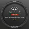 Carbon Fiber Leather Steering Wheel Cover for Infiniti Models