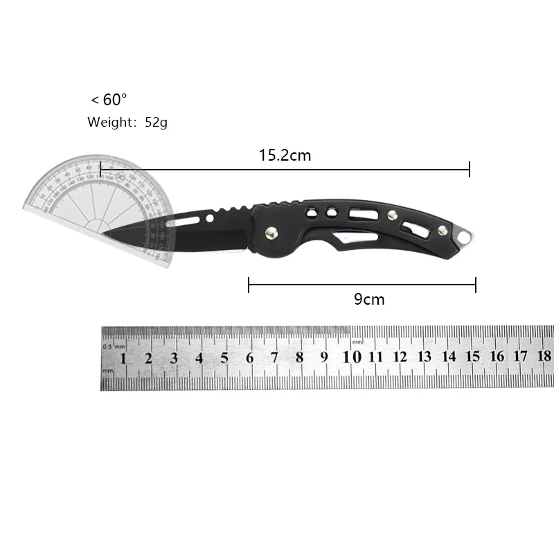 Compact Stainless Steel Folding Knife for Outdoor Adventures