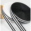 Striped Grosgrain Ribbon – Double-Sided Polyester Cotton, 1 Inch Wide