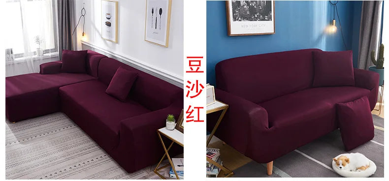 Stretch Sofa Cover with Non-Slip Backing