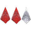 Paisley Bandana Square Scarf – 55cm Cotton Blend for Men and Women