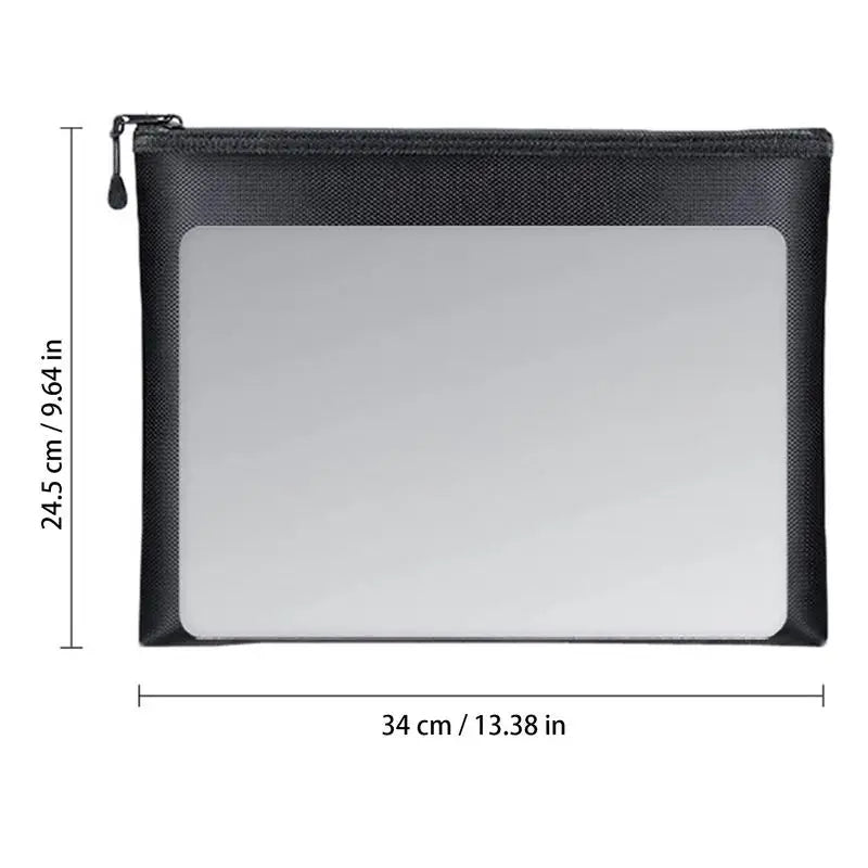 Fireproof and Waterproof Document Bag for Valuables