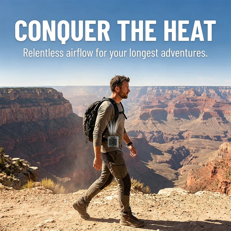 Portable Neck Fan with Waist Clip