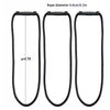 Three heavy-duty hook and loop storage straps with handles shown against a white background.