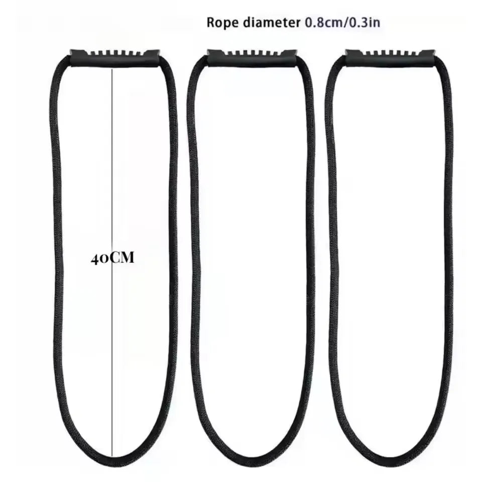 Three heavy-duty hook and loop storage straps with handles shown against a white background.