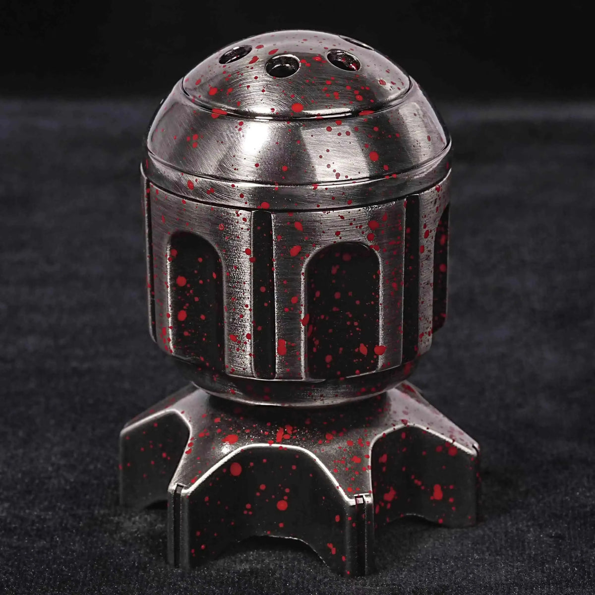 Golden Metal Revolver Dice Set for Tabletop RPGs