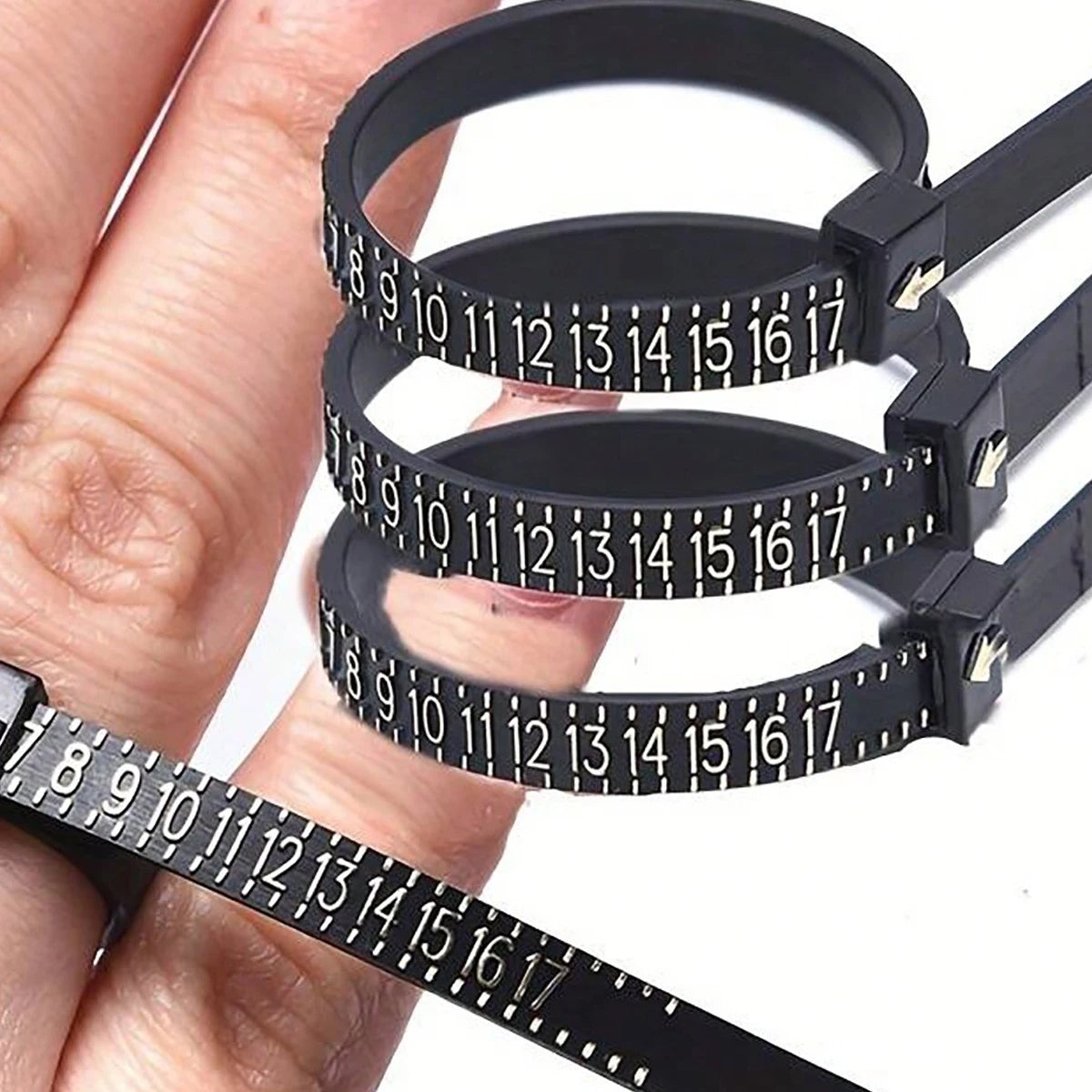 Adjustable Ring Sizer Gauge for Accurate Finger Measurement