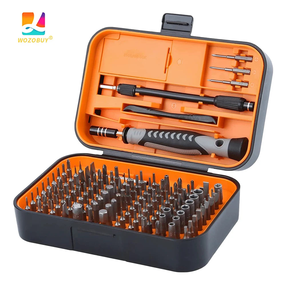 Precision 135-in-1 Screwdriver Set with Magnetic Bits and Repair Accessories