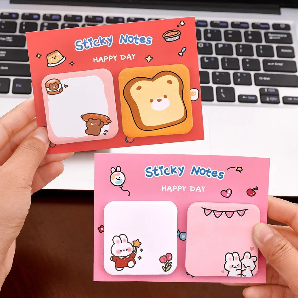 Kawaii Cartoon Animal Sticky Notes Set