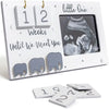 Wooden Pregnancy Countdown Picture Frame with Ultrasound Slot