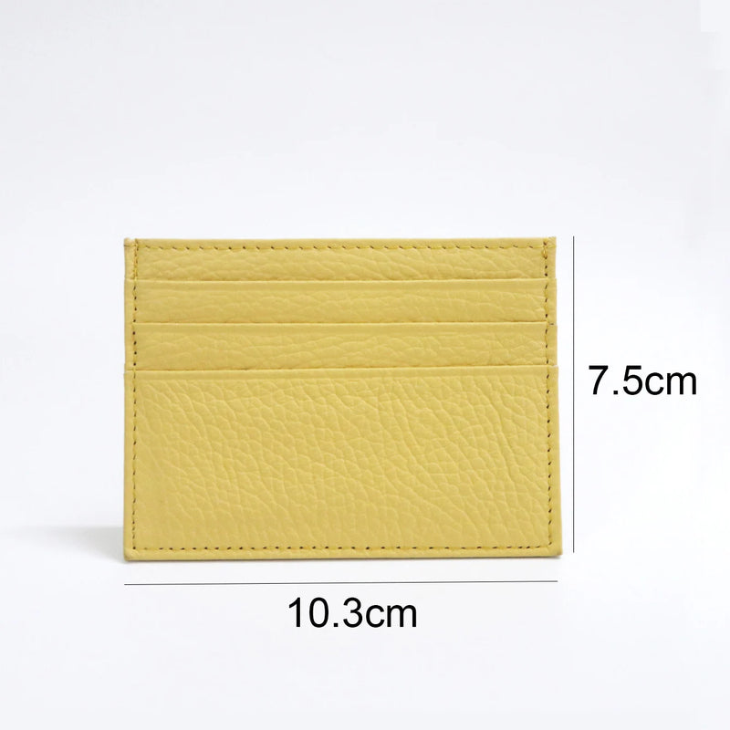 Slim Genuine Leather Card Holder