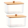 Acrylic Dryer Sheet Holder with Bamboo Lid