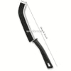 A black multifunctional crevice cleaning brush with a long handle and bristles.